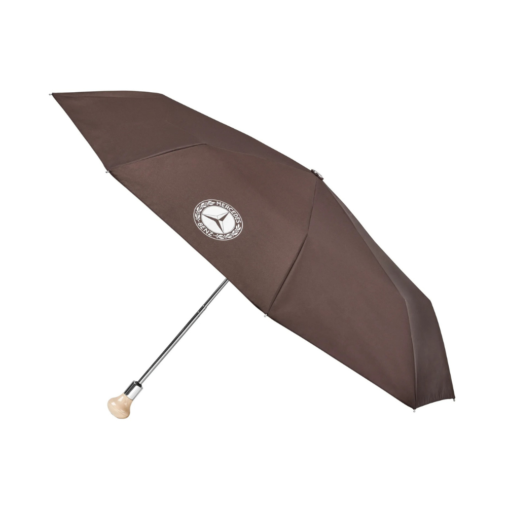 Pocket umbrella, 300 SL, gear knob, beige / brown