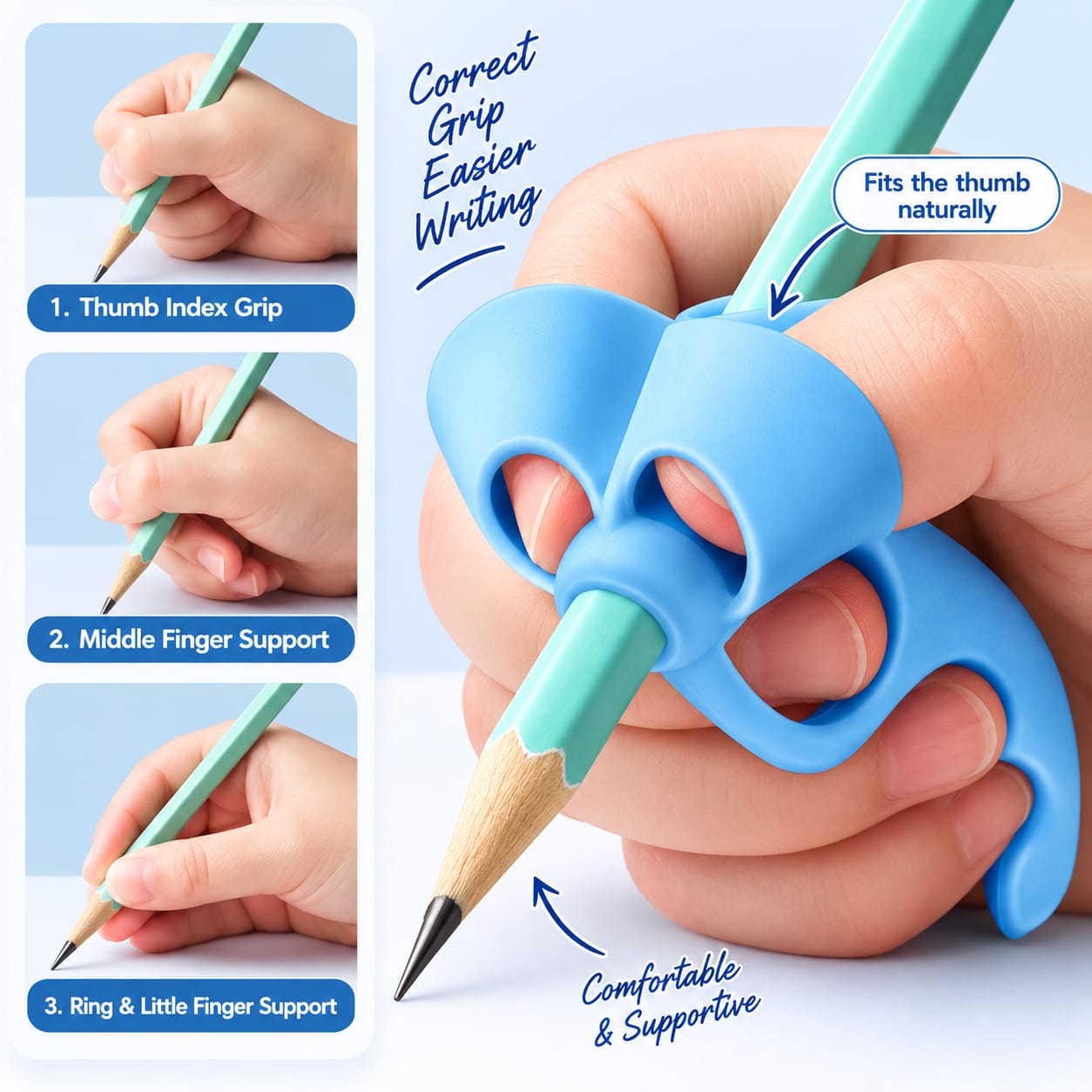 Ergonomic Pencil Grip – Correct Writing Aid