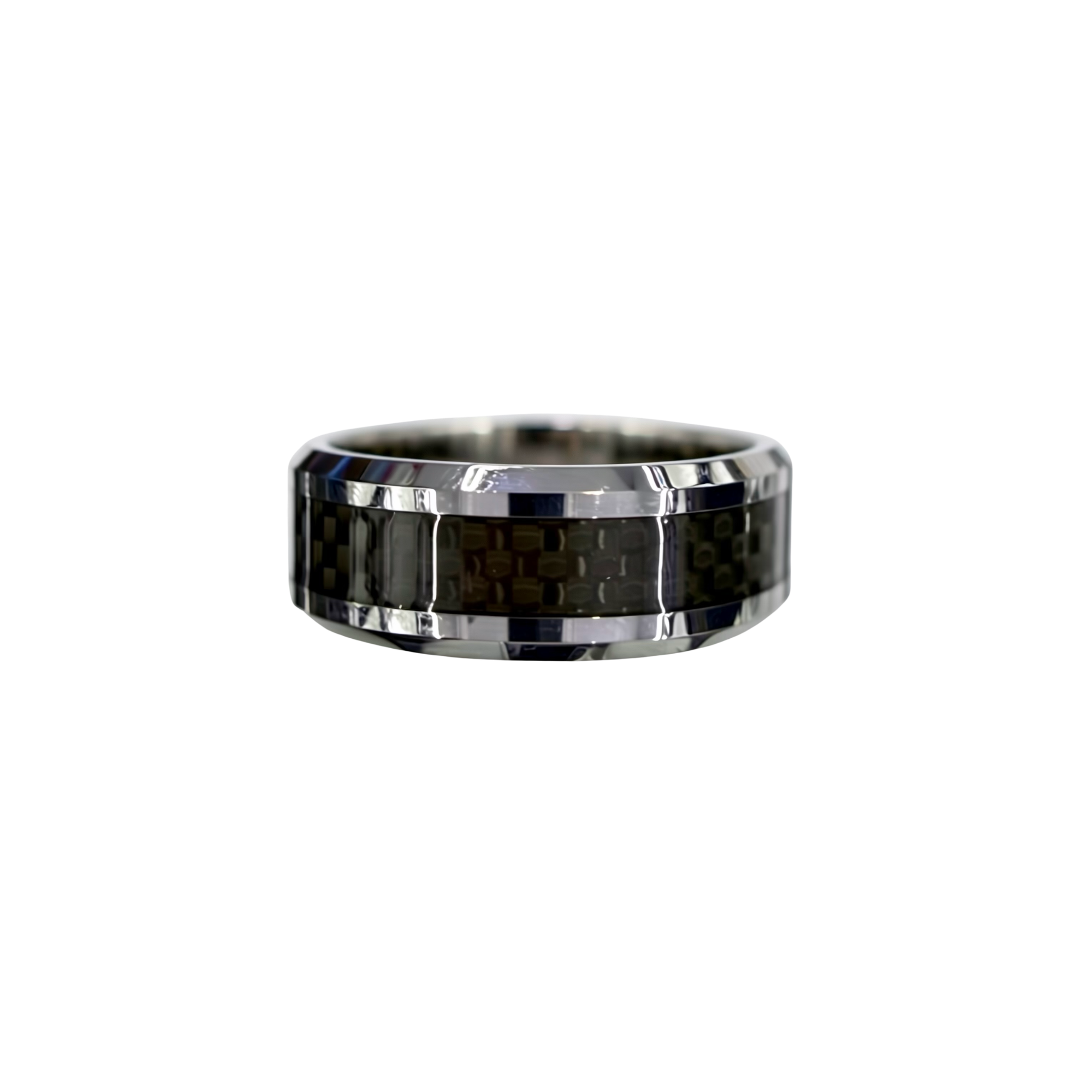 T-Man Black Carbon Fibre  Tungsten Ring