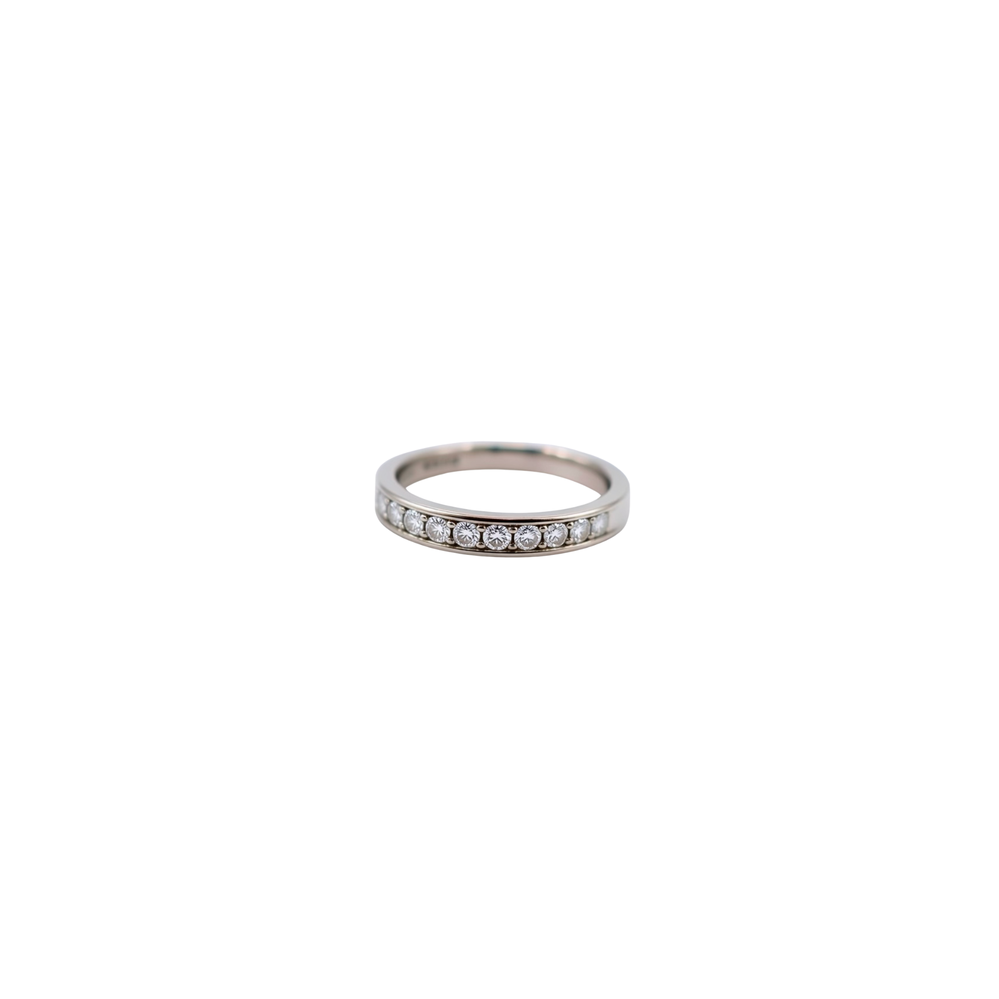 9ct White Gold Half- Eternity Band