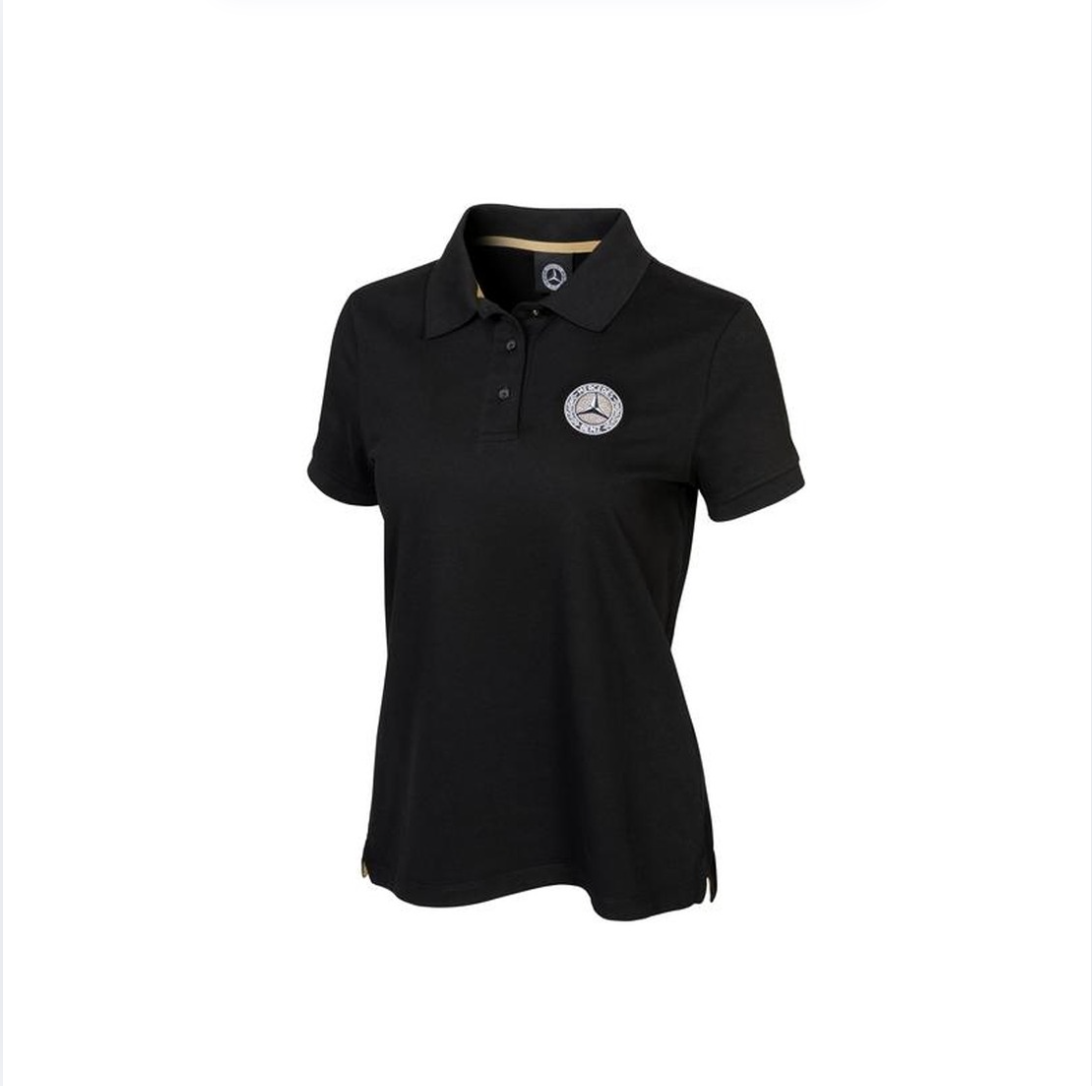 Women’s polo shirt, black