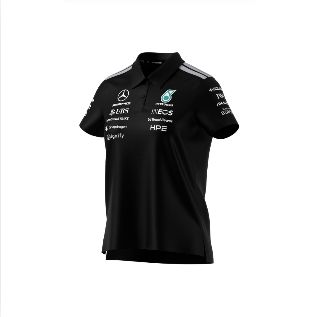 Women’s polo shirt, Team, Mercedes-AMG F1 black