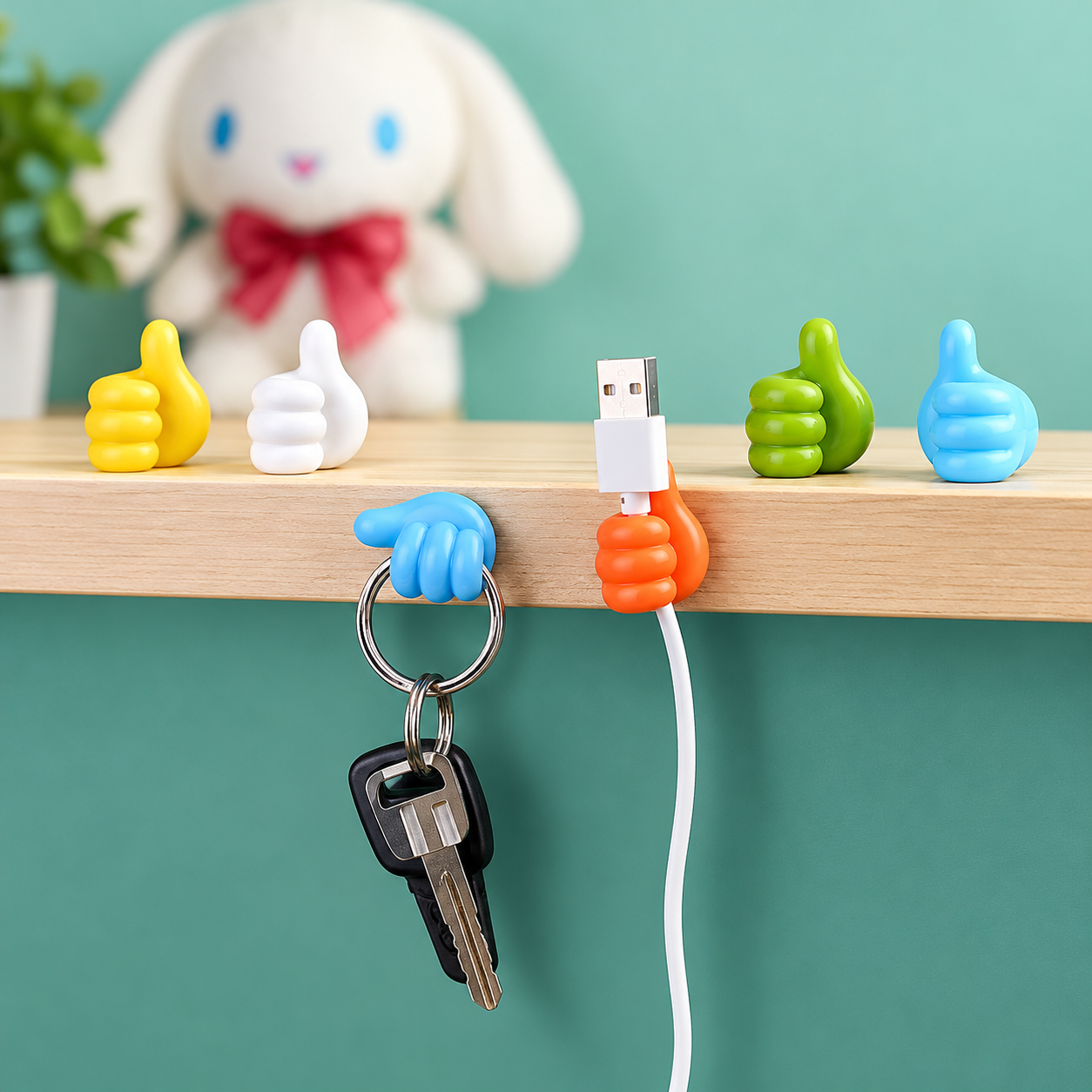 10pcs Hand Shaped Multifunction Cable Holder